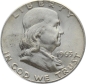 Preview: USA 1/2 Dollar 1963 D - Franklin - Topstück
